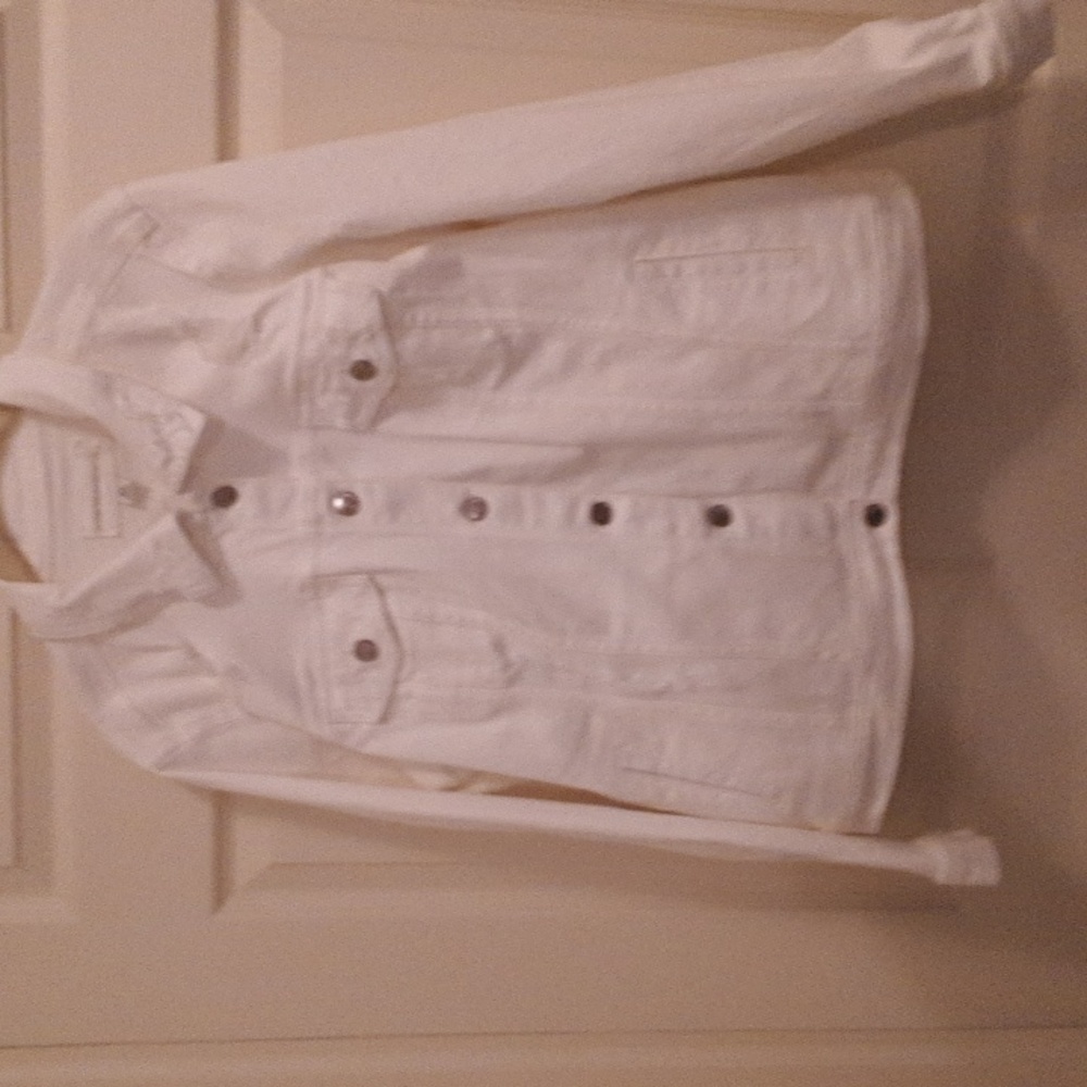 White jean jacket